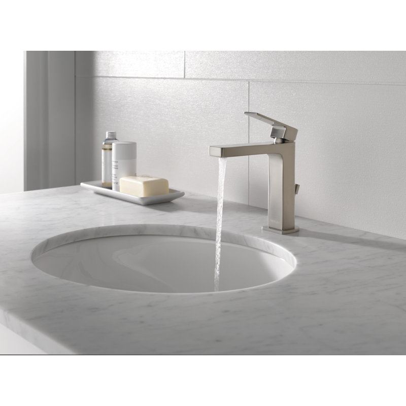 Xander Single-handle Bathroom Faucet with Drain Assembly, Stainless