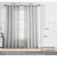 Paire de rideaux semi-transparents en polyester Walberto