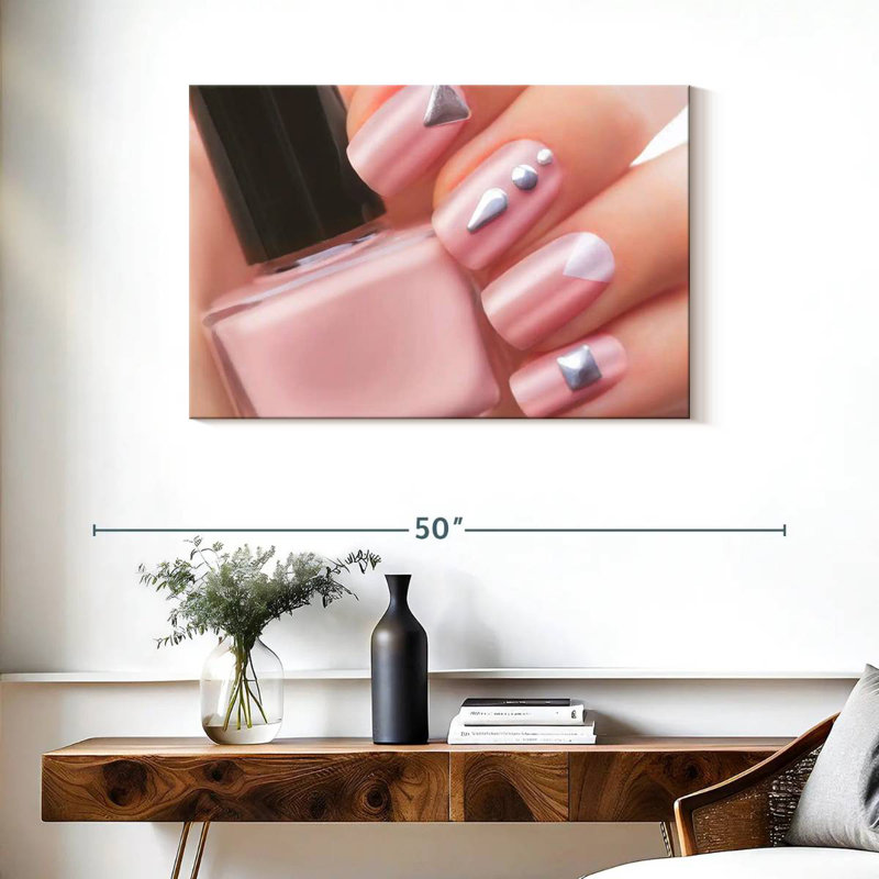 Shuttleworth Pretty Pink Nails, 24" H x 36" W