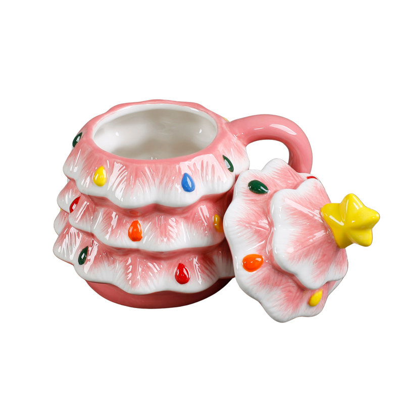 Tasse en céramique 18 oz avec couvercle