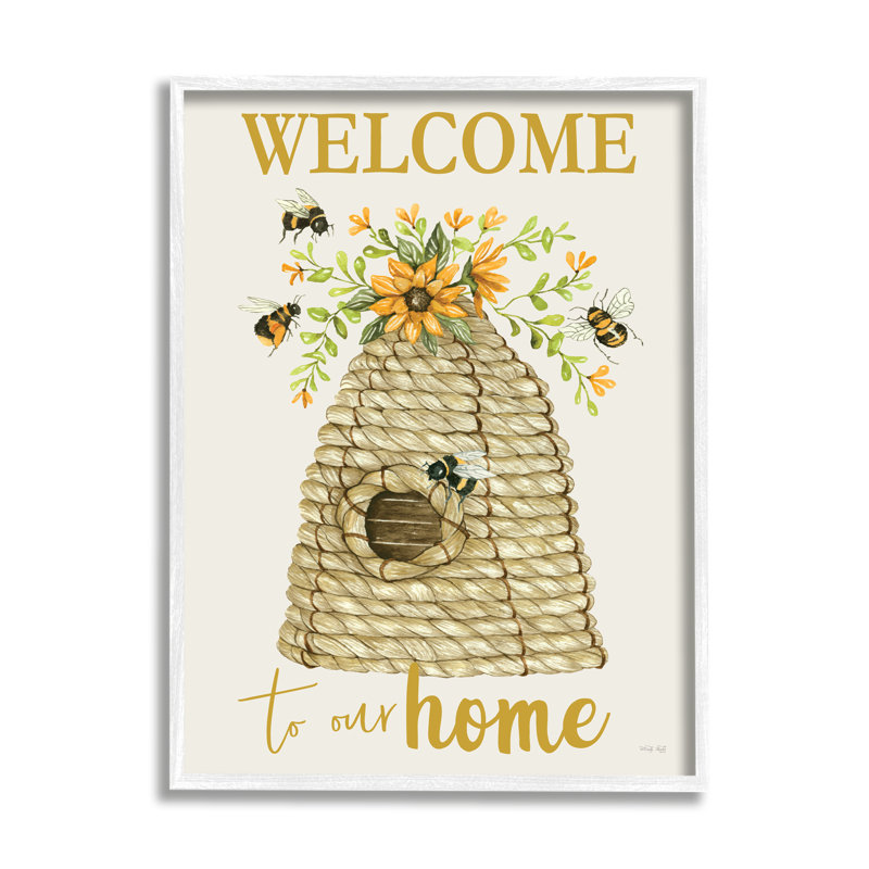 Welcome Home, insecte planant, H 24 po x l 24 po x P 1,5 po, Giclée encadrée blanc bord de mer