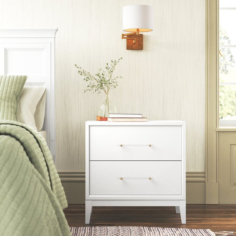 Steger 2 - Drawer Nightstand in Matte White