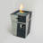 Modern Square Concrete Fire Pit Column (29'' H x 19.7'' W) – Complete with Glass Rocks