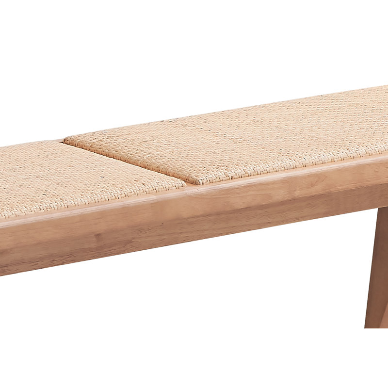 Banc en rotin et finition naturelle Velentina