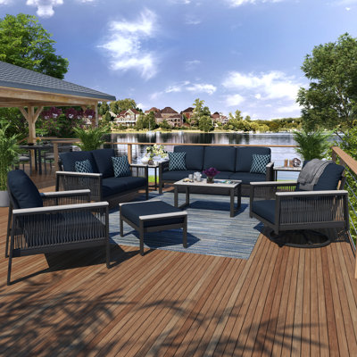 Townsend Sofa Seating Group with Sunbrella Cushions by Birch Lane