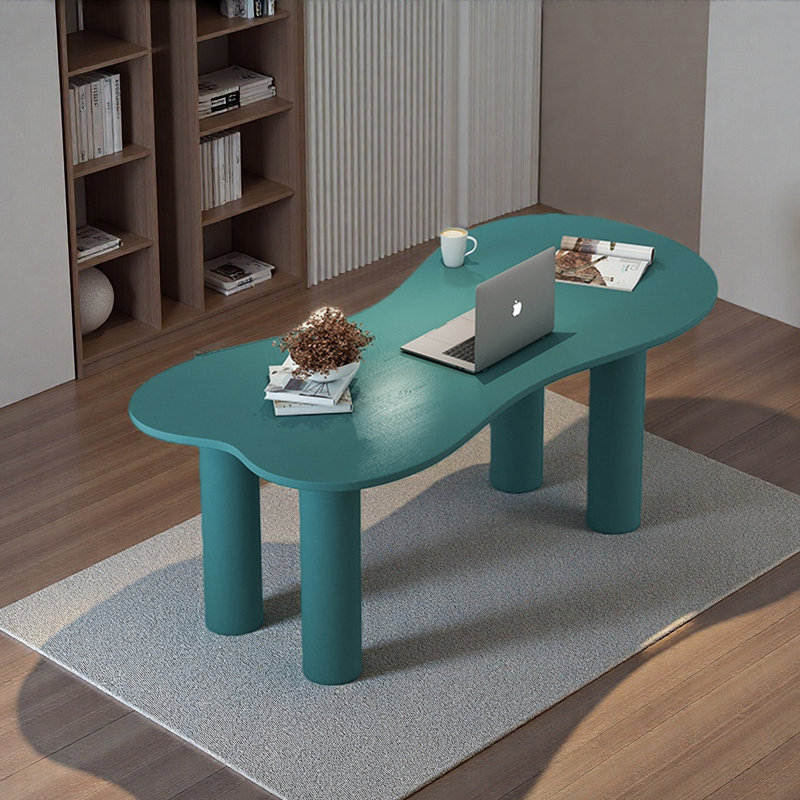 Bureau moderne nordique courbé, H 29,5 po x l 59,1 po x P 27,6 po