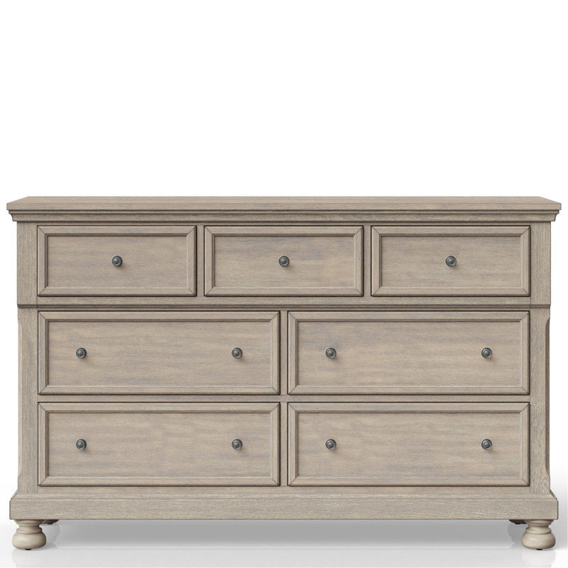 Commode sept tiroirs gris antique, Gris antique