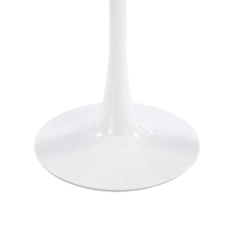 Table de salle à manger 31,5 po, Blanc mat