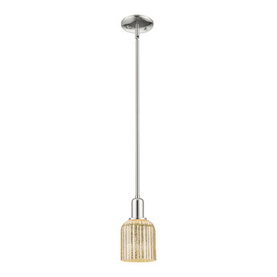 Downtown Urban - Bridal Veil - 1 Light Stem Hung Mini Pendant