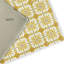 Tapis intérieur / extérieur en chenille tissé à la machine en jaune-90725974