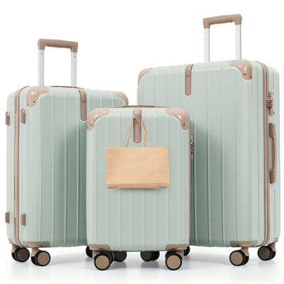Premium ABS 3-Piece Luggage Set with TSA Locks & 360° Spinner Wheels