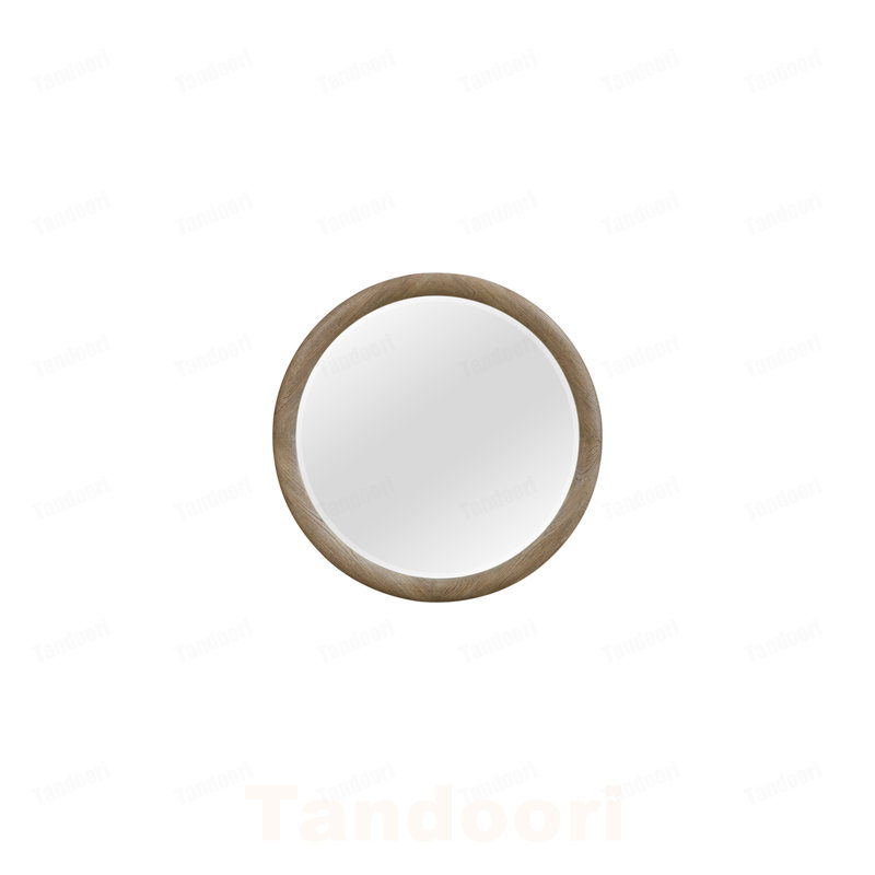 Miroir rond English Oak