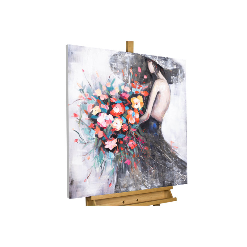 Flower Girl Hand Painted Acrylic Painting