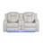 LED & Power Reclining Loveseat Made With Faux Leather