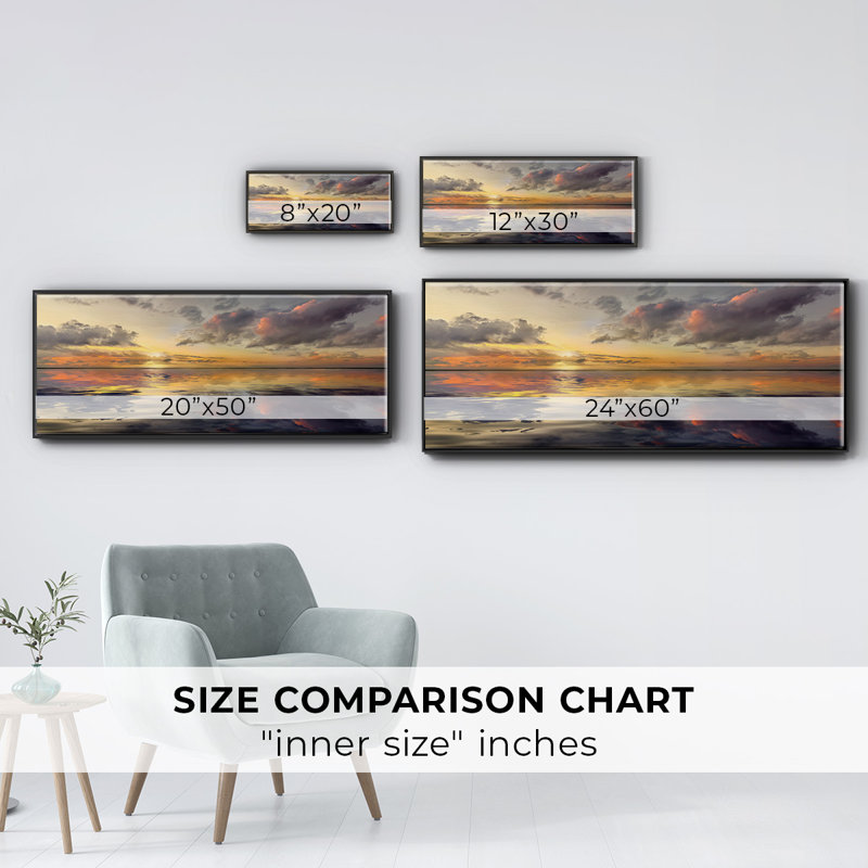 " Endless " Painting Print, Black, 24" H x 60" W