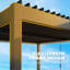 Outsunny 3 x 3 m Louvered Pergola with LED Lights, Handles, Dark Grey