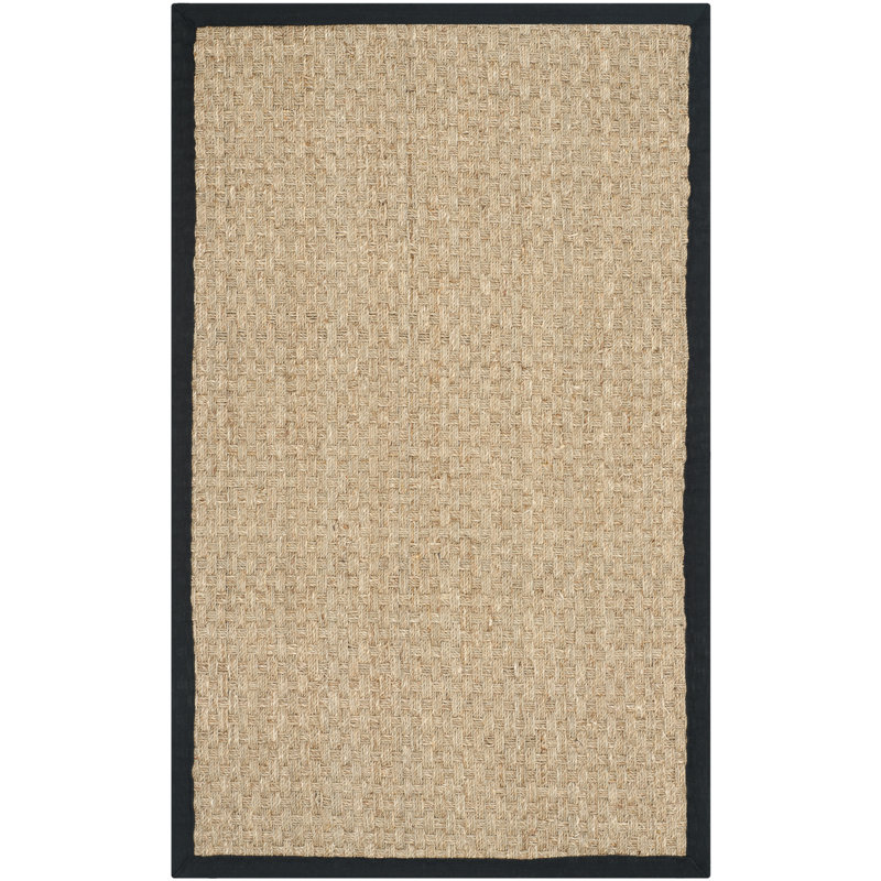 Tapis naturel / noir Auckland, Rectangulaire 3 pi x 5 pi