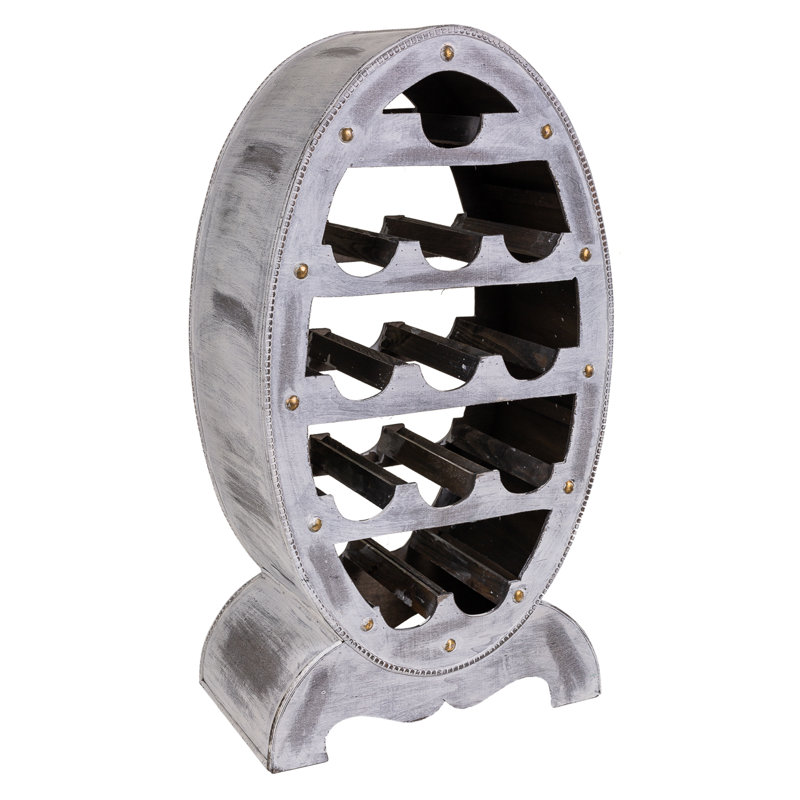 Bazo 12 Bottle Floor Wine Bottle Rack, White