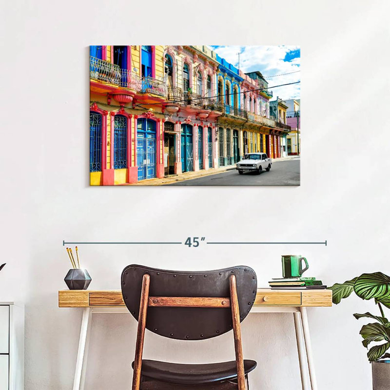 Collection Lilie Cuba Fuerte - Façades colorées, H 24 po x l 36 po