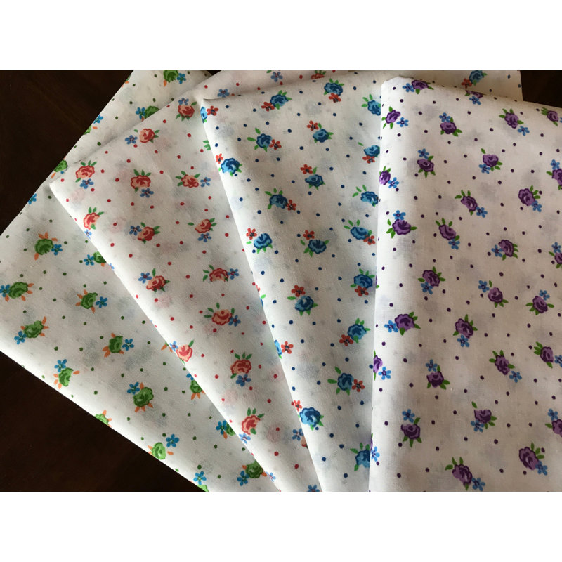 Nappes Tiny Flower Dots, 48 po carré, Mauve