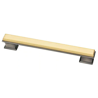 (5 Pack) 6-5/16 inch Dual Tone Luxe Square Pull