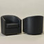 Fauteuil demi-tonneau pivotant en similicuir de 29 po Oscar-1029182765