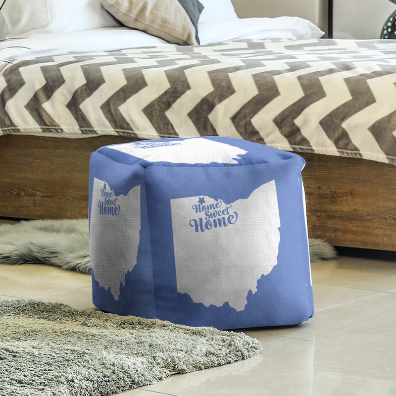 Repose-pieds à cubes toledo the home, bleu