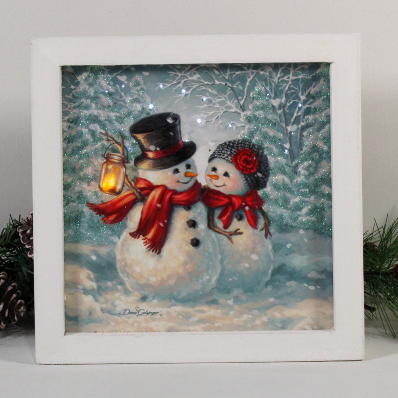 Snow Much in Love Lighted Shadow Box