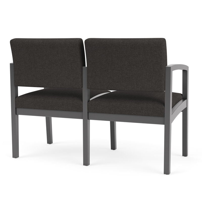 Lenox 2-seater tandem chair, Étain, Archetype Smoke
