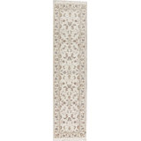 Hand-Knotted High-Quality Ivory and Ivory Area Rug
