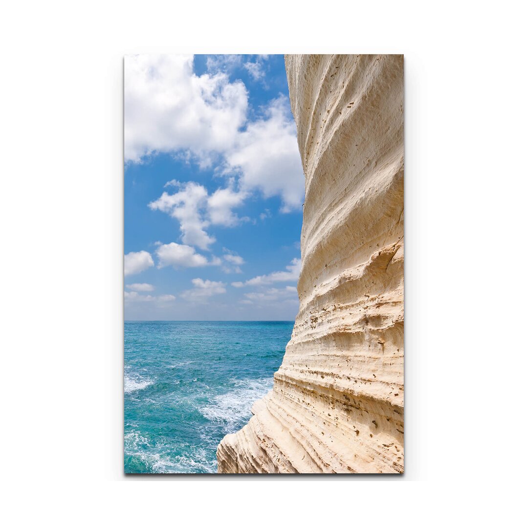 Leinwandbild Rosh Hanikra Felsen bei Israel