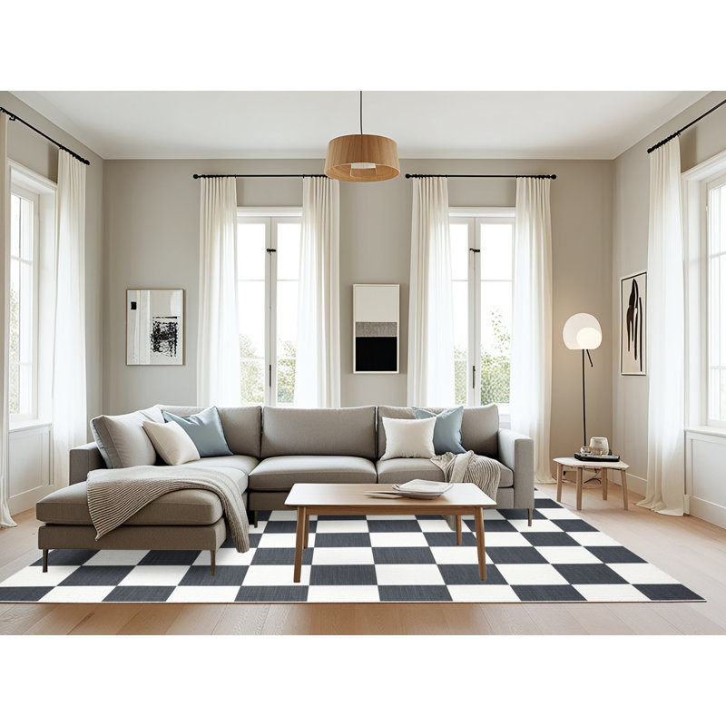 Tapis botanique lavable à la machine, Rectangle 8 pi x 12 pi