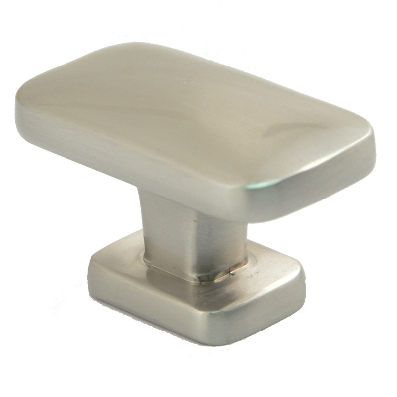 Oversized 1 1/2 Length Novelty Knob, Satin Nickel