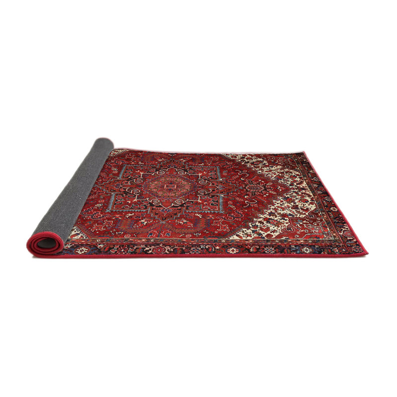 Tapis rouge/rose traditionnel Grazian, Rond 4 pi