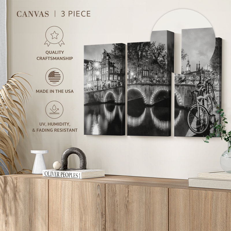 «Modern View Amsterdam», 3 pièces, H 20 po x l 33 po