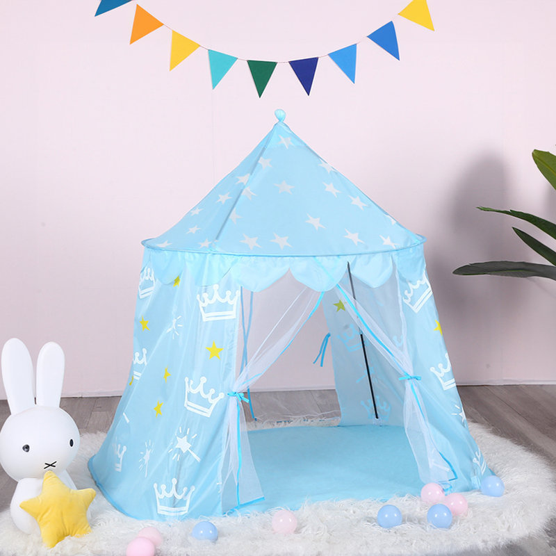 Zoomie Kids 121cm W x 85.5cm D Pop-Up Play Tent, Blue