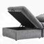Canapé modulaire rembourré en lin avec repose-pieds 10 pièces Kenda-1467745599