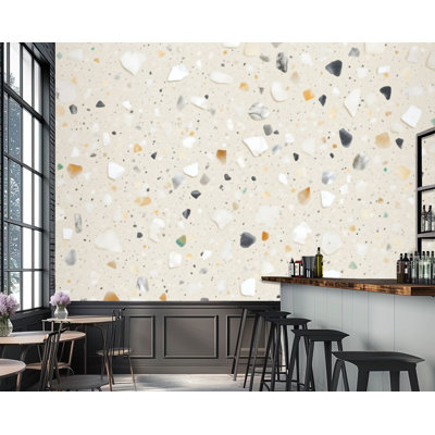 Papier peint auto-adhésif mural moderne Terrazzo Marble
