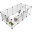 Pet Playpen,Small Animals Cage DIY Wire Portable Yard Fe...