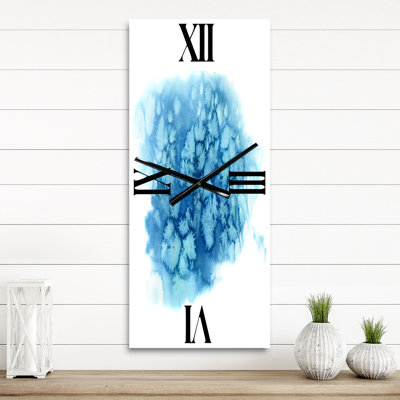 Horloge murale turquoise