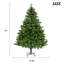 Arbre de Noël en épinette de qualité supérieure 7 pi avec branches articulées non éclairées avec base en métal pliable