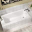 66" x 30.7" Rectangular Acrylic Soaking Drop in Bathtub with Drain