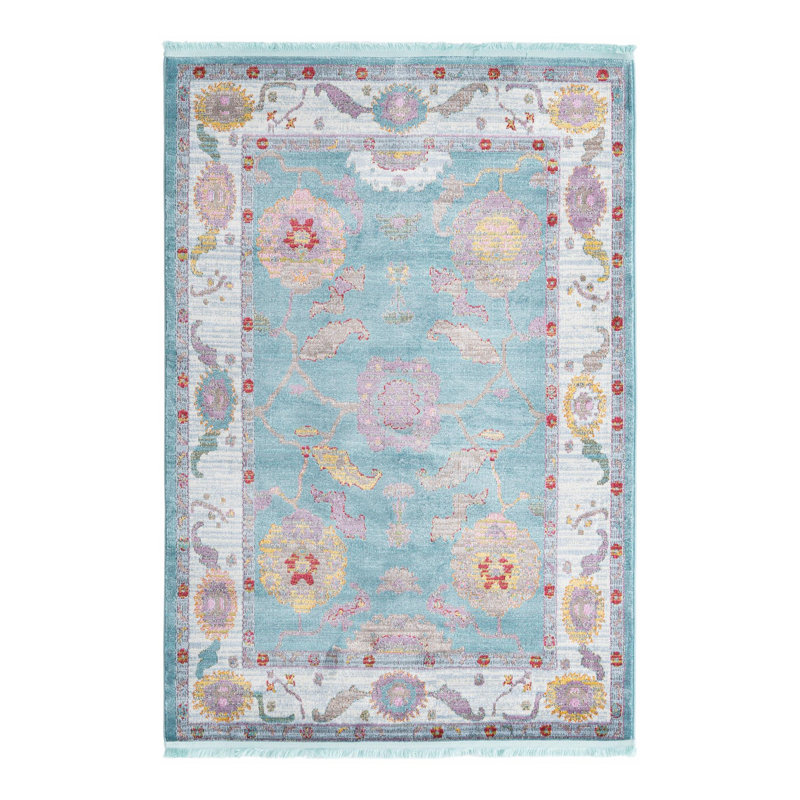 Paragon Floral Indoor Rug, Rectangle 4'3" x 6'