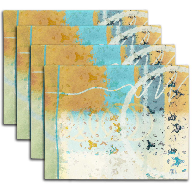 Ensemble de 4 napperons Exotic Fizz