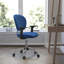 Chaise de bureau pivotante rembourrée à dossier moyen en maillage Wayfair Basics®-151915380-151915367