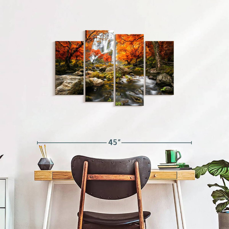Ensemble de 4 pièces Waterfall, H 22 po x l 36 po x P 1 po