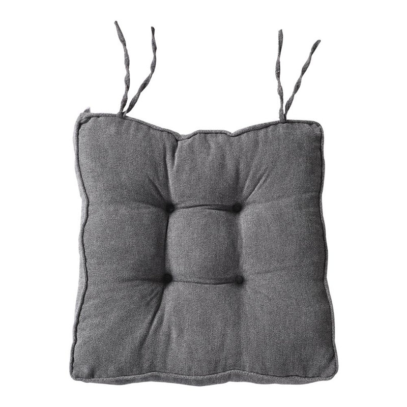 Thicken Velvet Seat Cushion, Grey