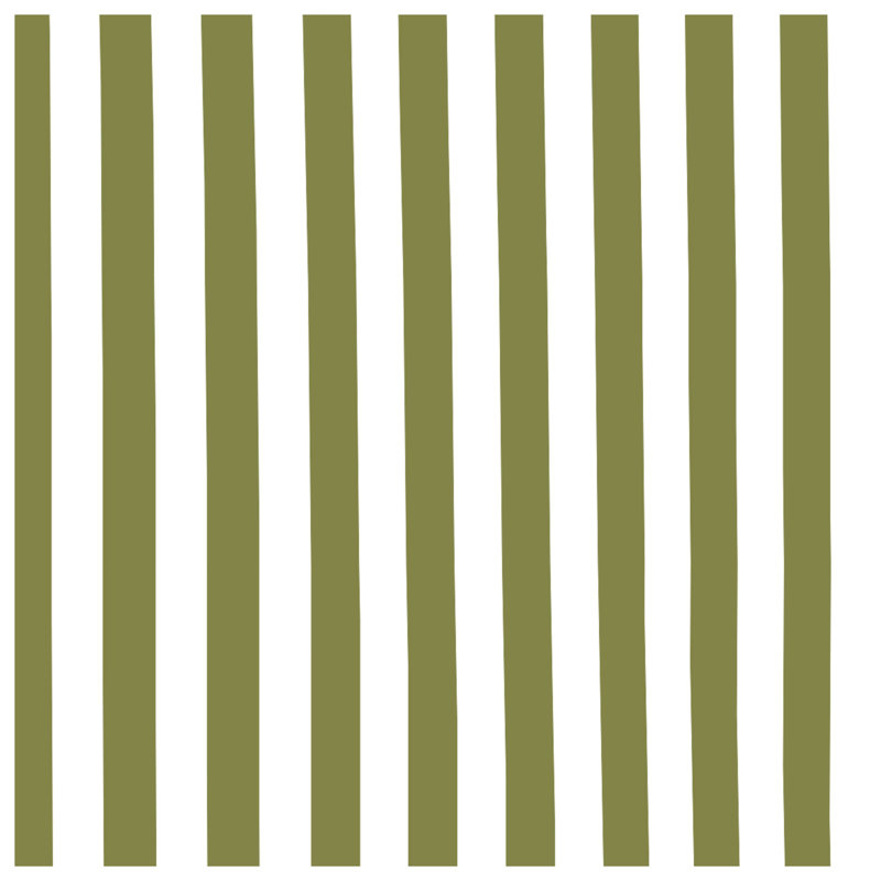 Vertical Olive Stripes Canvas Gallery Wrap in Many Sizes, 16 po x 16 po