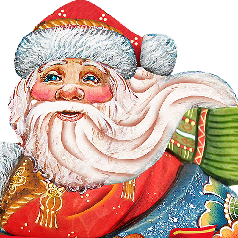 Figurine surdimensionnée père noël en voiture