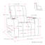 Fauteuil inclinable électrique en simili cuir Latitude Run® Oren avec porte-gobelet et port USB-916543047